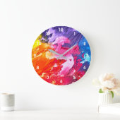 Kleurrijke moderne Abstracte verf Grote Klok (Huis)