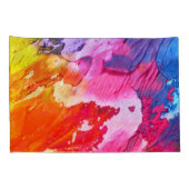 Kleurrijke moderne Abstracte verf Kussensloop (Achterkant-Rechts)