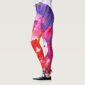 Kleurrijke moderne Abstracte verf Leggings (Links)