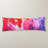 Kleurrijke moderne Abstracte verf Lichaamskussen (Achterkant)