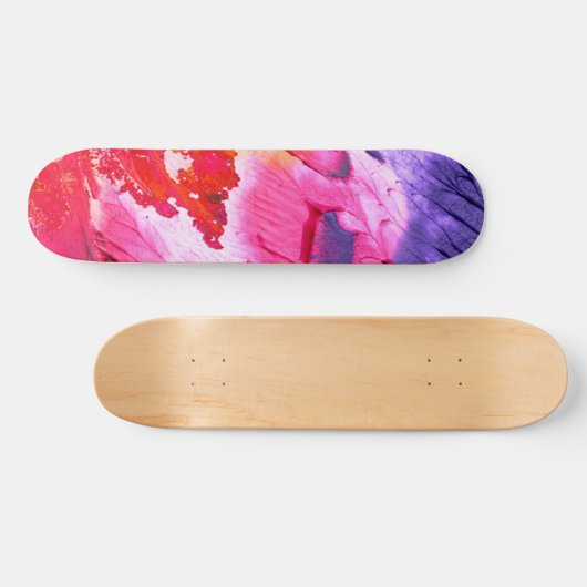 Kleurrijke moderne Abstracte verf Persoonlijk Skateboard (Horizontaal)