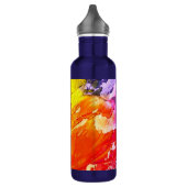 Kleurrijke moderne Abstracte verf Waterfles (Links)