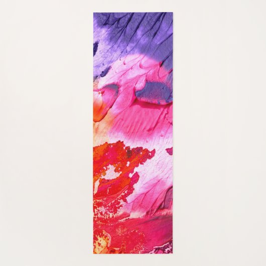 Kleurrijke moderne Abstracte verf Yogamat (Achterkant)