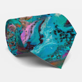 Kleurrijke, moderne Abstracte, vloeiende kunst Stropdas (Opgerold)