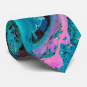 Kleurrijke, moderne Abstracte, vloeiende kunst Stropdas (Opgerold)