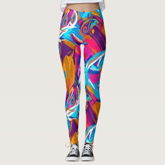 Kleurrijke Moderne Artistieke Print voor Mode Leggings