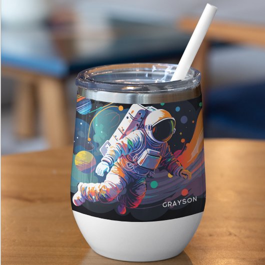 Kleurrijke moderne astronaut ruimte gepersonalisee