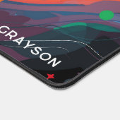 Kleurrijke moderne astronaut ruimte gepersonalisee bureaumat (Hoek)