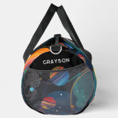 Kleurrijke moderne astronaut ruimte gepersonalisee plunjezak (Rechts)