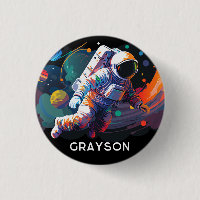 Kleurrijke moderne astronaut ruimte gepersonalisee