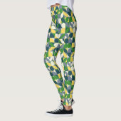 Kleurrijke moderne Bauhaus Abstracte geometrische  Leggings (Links)