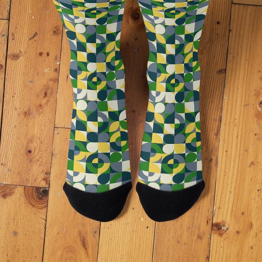 Kleurrijke moderne Bauhaus Abstracte geometrische  Sokken