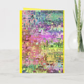 Kleurrijke moderne bedankkaart voor medisch person (Achterkant)