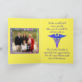 Kleurrijke moderne bedankkaart voor medisch person (Binnen)