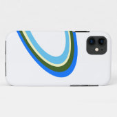 Kleurrijke moderne blauwe groene ringen op knapper Case-Mate iPhone case (Achterkant (horizontaal))