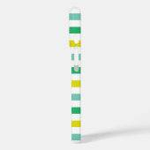 Kleurrijke moderne blauwgroene turkooisstripes Case-Mate iPhone case (Achterkant / Links)