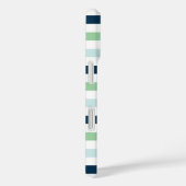 Kleurrijke moderne blauwgroene turkooisstripes Case-Mate iPhone case (Achterkant / Rechts)