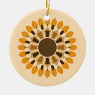 KLEURRIJKE MODERNE BLOEM CADOCHTER ZUSTER MOM KERAMISCH ORNAMENT