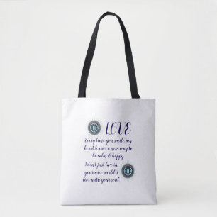 KLEURRIJKE MODERNE BLOEM CADOCHTER ZUSTER MOM TOTE BAG