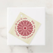 KLEURRIJKE MODERNE BLOEM GESCHENK DOCHTER ZUS MOED BEDANKJES LABELS (In situ)