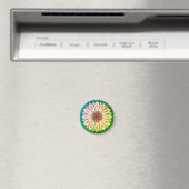 KLEURRIJKE MODERNE BLOEM GESCHENK DOCHTER ZUS MOED MAGNEET (Insitu (Vaatwasser))