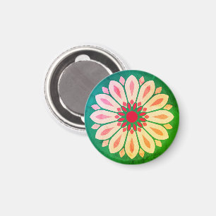 KLEURRIJKE MODERNE BLOEM GESCHENK DOCHTER ZUS MOED MAGNEET
