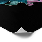 Kleurrijke moderne bloemen Christelijk cadeau Wall Poster (Hoek)