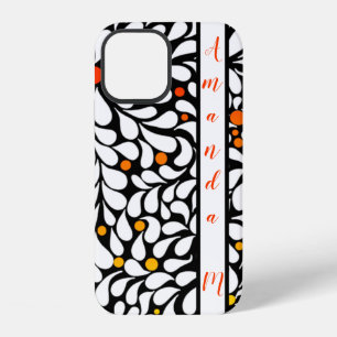 Kleurrijke moderne bloemen met warme ombre canvas  iPhone 12 hoesje
