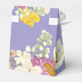 Kleurrijke Moderne Bloemen Verjaardag Bedankdoosjes (Achterkant)