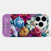 Kleurrijke moderne bloemschikking Case-Mate iPhone case (Achterkant (horizontaal))
