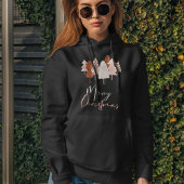 Kleurrijke Moderne Boho Kerstboom Vrouwen Hoodie