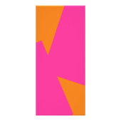 Kleurrijke moderne bruiloft verticale menu Kaarten (Achterkant)