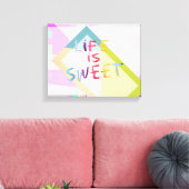 kleurrijke moderne canvas kunst citaat (Insitu (Woonkamer))