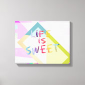 kleurrijke moderne canvas kunst citaat (Voorkant)