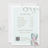 Kleurrijke & Moderne Chinese Lantaarn & Lint Ontwe Kaart (Achterkant)