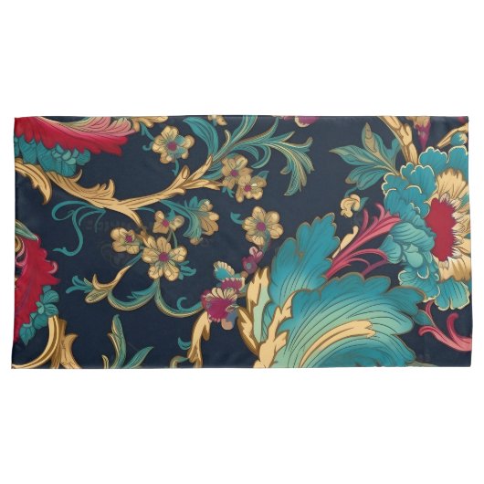 Kleurrijke Moderne Chinoiserie Kussensloop (Voorkant-Rechts)