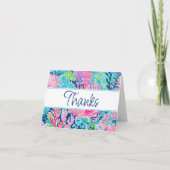 Kleurrijke Moderne Cruise Ship Personeel Gratuity Bedankkaart (Voorkant)