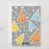 Kleurrijke moderne de foto vlakke kaart van (Achterkant)