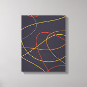 Kleurrijke, moderne, eenvoudige, trendy, boze romm canvas afdruk (Voorkant)