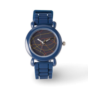 Kleurrijke, moderne, eenvoudige, trendy, boze romm horloge