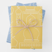 Kleurrijke moderne Eid Gift Wrap Inpakpapier Vel (In situ)