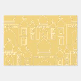 Kleurrijke moderne Eid Gift Wrap Inpakpapier Vel