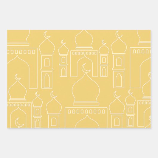 Kleurrijke moderne Eid Gift Wrap Inpakpapier Vel (Voorkant)