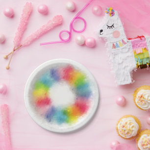 Kleurrijke Moderne Elegante Template Trendy Papieren Bordje