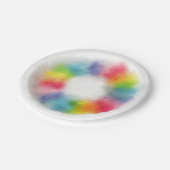 Kleurrijke Moderne Elegante Template Trendy Papieren Bordje (Gekanteld)