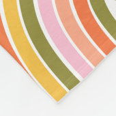 Kleurrijke moderne esthetische Boho regenboog patr Fleece Deken (Hoek)