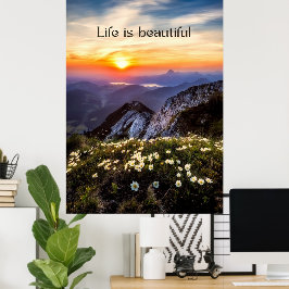 Kleurrijke Moderne Foto Natuur Motivatie Poster