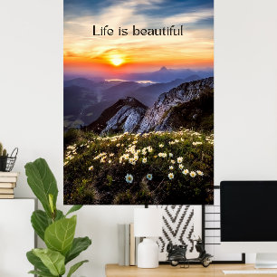 Kleurrijke Moderne Foto Natuur Motivatie Poster