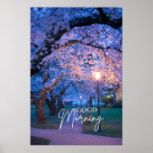 Kleurrijke Moderne Fotobloemen Goedemorgen Poster (Voorkant)