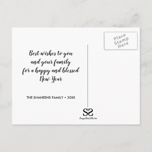 Kleurrijke moderne gelukkige Norooz-brieven Vissen Feestdagenkaart (Achterkant)